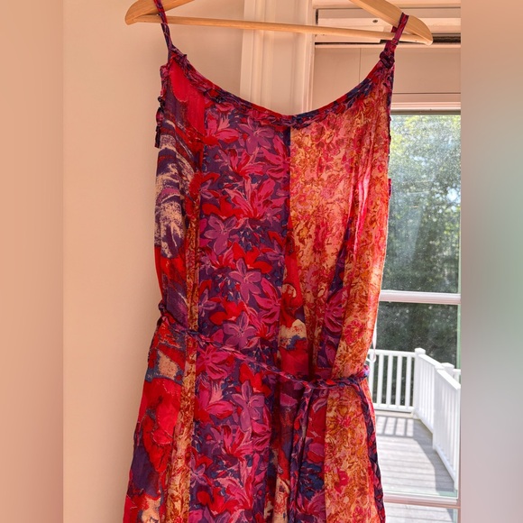 Free People Moondive Maxi- Red Combo-size Large - Picture 3 of 6